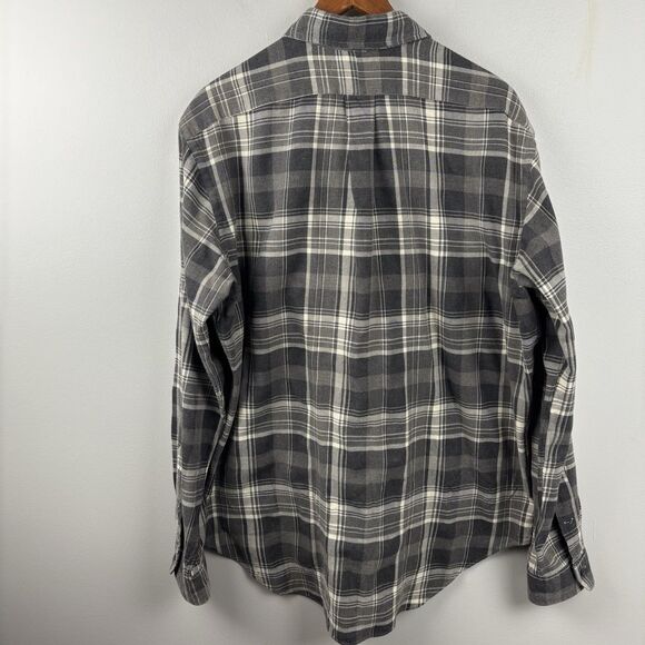 Ralph Lauren Men Large long Sleeve Shirt Flannel Brown Plaid Classic Fit Pony - Picture 9 of 9
